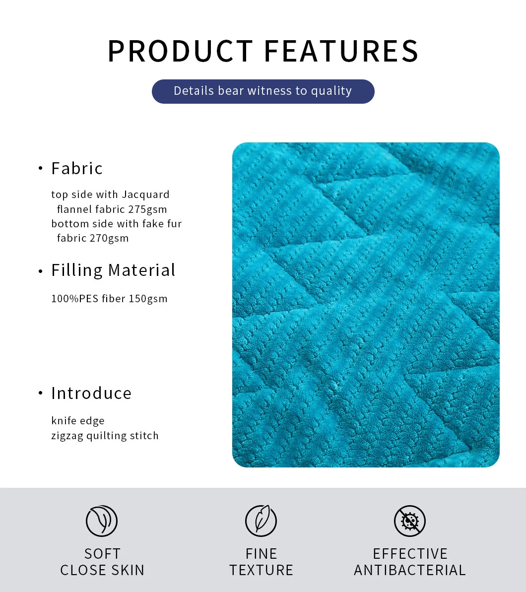 Home Textile Factory Supplier Bedding Products Fleece Flannel Blankets