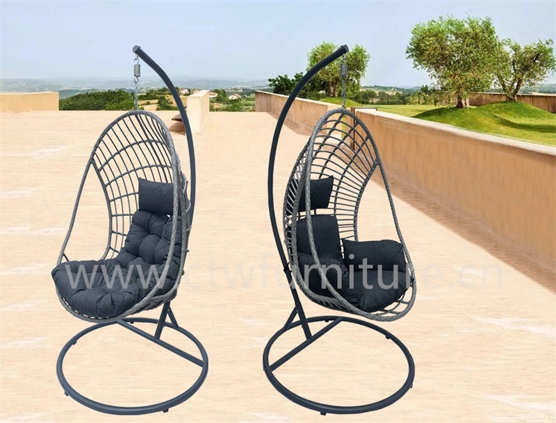 Home Hotel Furniture Outdoor Garden Patio Hanging Rattan Wicker Egg Hammock Swing Chair