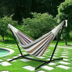 Factory Direct Cheapest High Quality Hammock with Stand Folding Camping Hammock